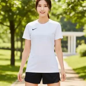 나이키 우먼스 반팔 티셔츠 BV6728-100 드라이 핏 파크 7