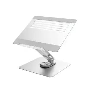 빅트랙 회전형 접이식 노트북 거치대 실버, VIC-LS02