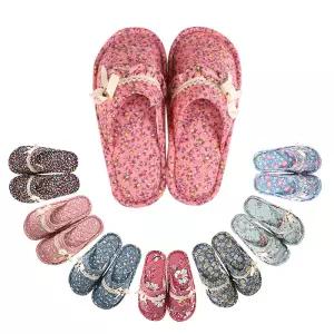 3중쿠션 여성용 레이스 면실내화 거실화 슬리퍼 코튼 퀼팅 면슬리퍼 쿠션 패드 