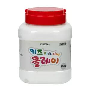 키뿜 키즈클레이 500g 버켓 흰색