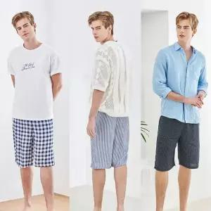 [하프클럽/] 풍기인견 남성 바람 파자마3종