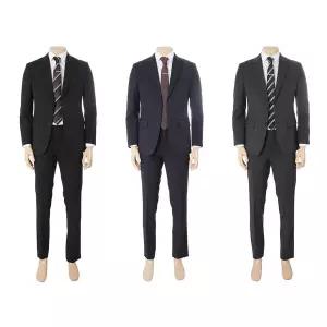 [롯데백화점]레노마 S/S (한정수량) 다크네이비 고퀄리티 무광택 스판 정장 3종택1 RRAISJ42 ANW6