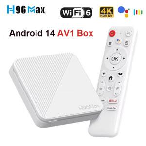 셋톱 박스 스마트 TV 안드로이드 14 2GB 8GB 16GB 와이파이 6 BT 4K HD 구글 보이스 미디어 플레이어 AV1 H96 MAX H313