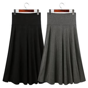 허밍퍼플 여성용 2815-커버닝 스커트 편안한 날씬한 긴 치마 오버 플러스 사이즈 체형커버 여성의류