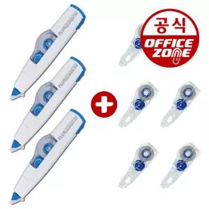 플러스 수정테이프 3개 리필 6개 세트 36패키지기획상품 WH-605 605R 화이트 지우개 수정용품/