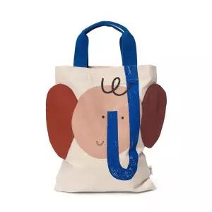 [엑스투](대구신세계)펌리빙 Ferm Living Elephant Totebag off white 코끼리 도트백