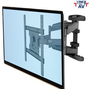 칼록 Kaloc X7A 대형 TV 벽걸이 브라켓 거치대, 75인치/45.5kg/VESA 400x400mm 이내 지원, 상하 각도 및 좌우 회전 조절 가능, 케이블 정리 지원, 한글 안내서 기본 제공, 현대AV 수입품