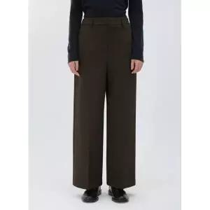 [롯데백화점]리스트 기모 노턱 와이드 팬츠(TWWSLO80080)