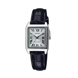 카시오 여성 가죽 손목 시계 LTP-V007L-7B1