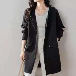 [귈림] 네오플렌 후드 버튼 롱 코트(G5SCT001P)