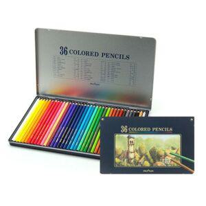 (문화연필) 유성 색연필 36색 전문가용 틴케이