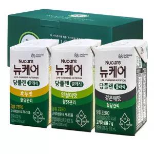 뉴케어 당플랜 3종 호두맛 인절미맛 검은깨맛 200ml 18팩 당뇨식 당뇨환자 식사대용 영양식