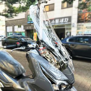 케이윈125 롱타입 윈드스크린 ADV125 롱 윈드스크린 투명 KWIN125윈도우 어드방125윈도우 바람막이 57X77