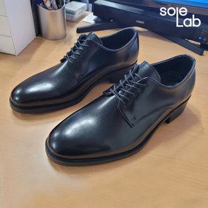 솔랩(solelab) 클레이더비 정장구두 남성구두 키높이 5cm 뽀족한코 디자인 클래식 수제공법 수제화