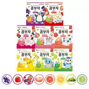 담터 포켓몬 과일 콤부차 30T (옵션 택1 / 포도 딸기 자몽 납작복숭아 세븐베리 레몬 샤인머스캣 라임)