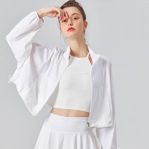 바람막이 쿨링 자외선차단 숏윈드  크롭자켓 테니스 골프 기능성