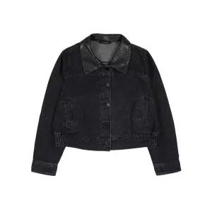 [미센스][미센스] 가죽카라 배색 데님 자켓_MB49DJM201Z