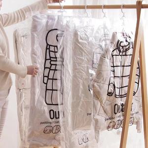 쭉쭉팩 옷걸이형 의류 진공 압축팩 세트 S 3p+L 3p+펌프 코트 패딩 보관