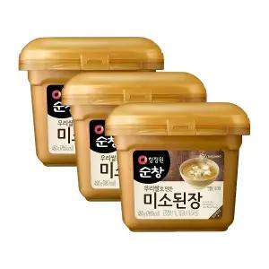 청정원 순창 미소된장 450g X 3개, 우리쌀 된장 전통장류 요리용