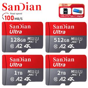 sd카드256 1 테라바이트 A2 V30 U3 비디오 고속 플래시 카드 128GB 256GB 512GB 2TB 마이크로 TF/SD 100 메