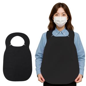 200매_고급형 일회용 앞치마 부직포 위생 앞치마 업소용 식당 손님용 블랙