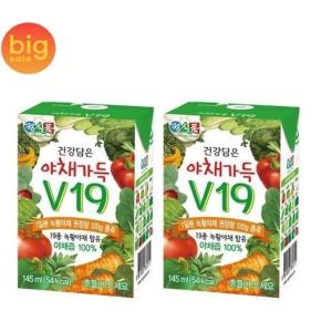 정식품 건강담은 야채가득 V19 145ml x 48팩