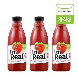[풀무원]아임리얼 스트로베리 700ml x 3개