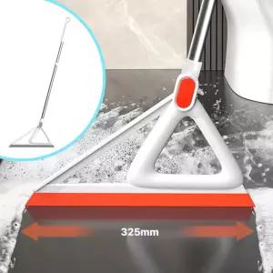 실리콘 롱 빗자루 쓸비 먼지 쓰리잘 스퀴지 바닥 창문 청소 털 물기제거 화잘실 욕실 머리카락 잘쓸리는