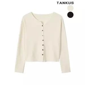 [하프클럽/]여성 베이직 심플 크롭 가디건