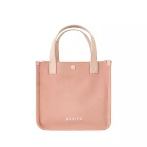 [아가타] 배색 스퀘어 토트백(AGT204-525_PK)