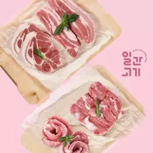 (일간고기)무항생제 한돈세트 1.6kg (삼겹/목살/가브리/항정)