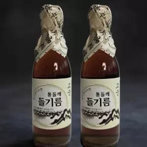 [쌍둥이밥상] 전통방앗간 고소한 고궁 들기름 350ml x 2병