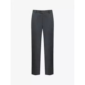 [하프클럽/지이크]울 블렌디드 모션 노치드 투버튼 수트 팬츠 그레이 (PHPAH22