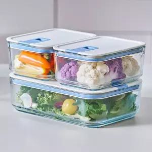 특허받은 네오플램 퍼펙트씰M 전자렌지용 내열유리 밀폐용기 3종(직사각 500mlx2ea+1100mlx1ea)