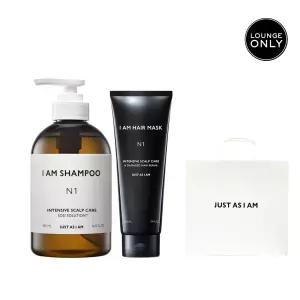 [] 저스트에즈아이엠 샴푸 480ml + 헤어 마스크 220ml N1 기획 세트(+쇼핑백 )