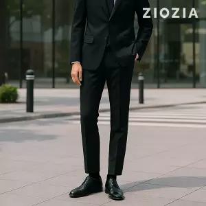 [지오지아] 울혼방 블랙 미라클 정장팬츠 (ABD3SP1202_BK)