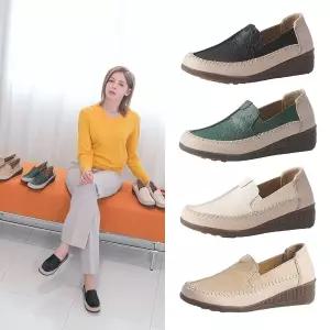 올리 소가죽 키높이 슬립온 6cm(OL-BS01)