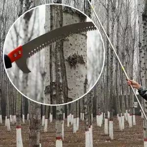 고공 전지톱 3미터 4미터 5미터 장대 고지톱 안전한 가지치기 장대톱세트/절단톱/고지톱날/휴대용접톱/톱날