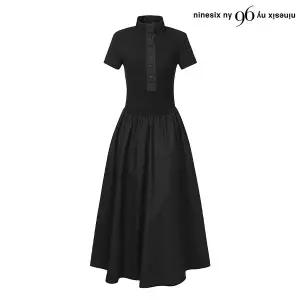 버튼 플레어 롱 원피스 (NP2OW001L0)