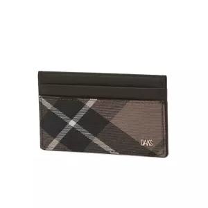 닥스 액세서리 남성 24FW [스테디셀러] 브라운 체크 가죽 카드지갑 WBHO4F805W2