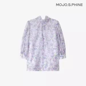 [모조에스핀] 리본넥 플라워패턴 쉬폰 블라우스 IV_S252MSC133 1698810