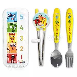 넘버블럭스 무소음 교정젓가락 풀세트 / 유아 아기 연습용 젓가락