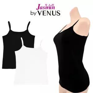비너스자스민 여성 면 스판 끈나시 3개 이너나시세트 끈런닝 민소매 여자나시런닝 속옷