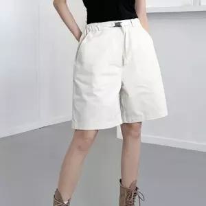 여자 5부쇼츠 와이드핏 버클 버뮤다 반바지_4