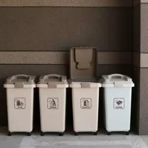 원터치 분리수거함 30L 50L 재활용박스 세트 (WFJYGM5)