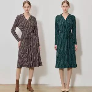 2SET [르오트(LeOT)] 마법 날씬핏 에센셜 랩 원피스 2종세트-사이즈 55~88까지