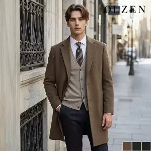 [올젠] 캐시미어 핸드메이드 체스터 하프 코트 (ZOD4CG1303)