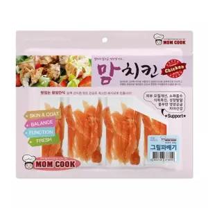 맘쿡 강아지 육포 간식 대용량, 맘치킨 그릴 꽈배기, 300g, 1개