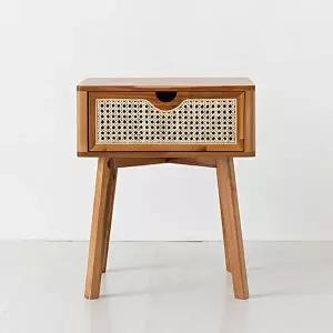 [마켓비]소로홈 원목수납협탁 BDC35 라탄 9809.5400