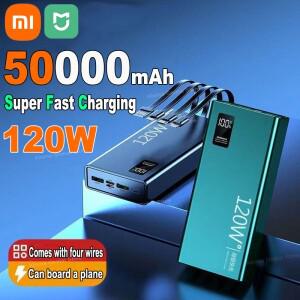 샤오미 미지아 120W 50000mAh 대용량 보조배터리 4 in 1 고속 충전 파워뱅크 휴대용 배터리 충전기 (샤오미